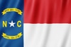 flag north carolina usa 3d illustration north carolina flag waving