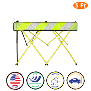 5 Foot - Yellow - Safety Barricade - Flex Safe