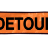 Orange Detour Sign