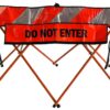 Do Not Enter Sign on a Flex-Safe Folding Barricade