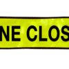 Yellow Lane Closed Sign