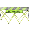 No Parking Sign attached to Flex-Safe Barricade