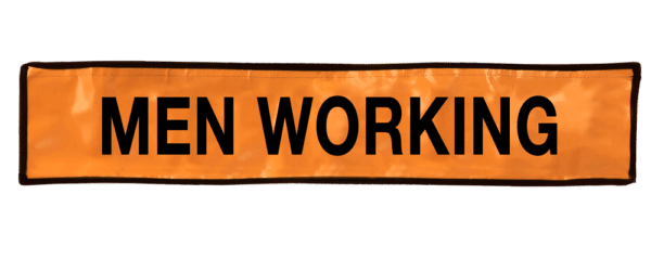 Men Working Sign - Orange